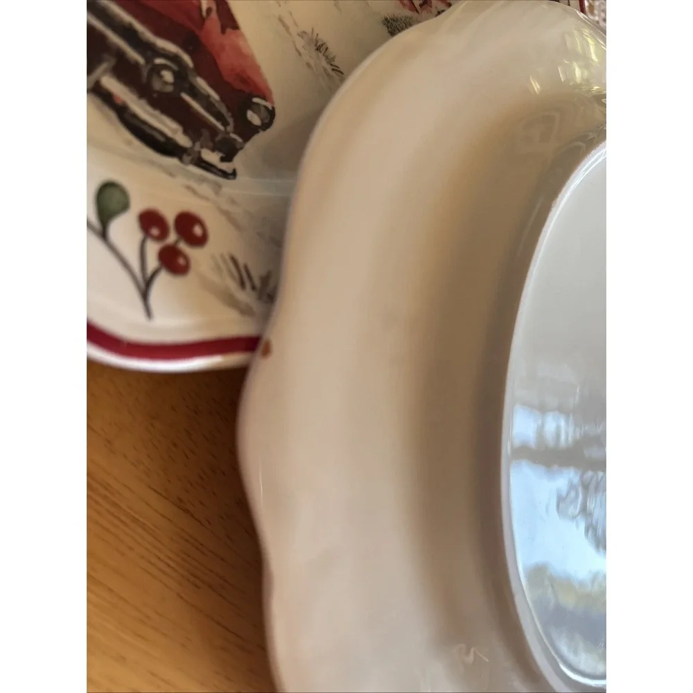 BHG Heritage Winter Forest Salad Plates | 8.75 in | Set of 6 Read Discription